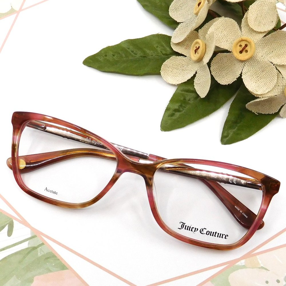 JUICY COUTURE “JU171” Pink & Gold Eyeglasses
